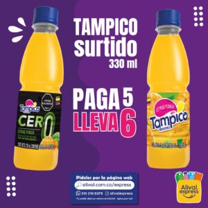 Jugo Tampico Pet x 330ml Surtido x6 Unidades